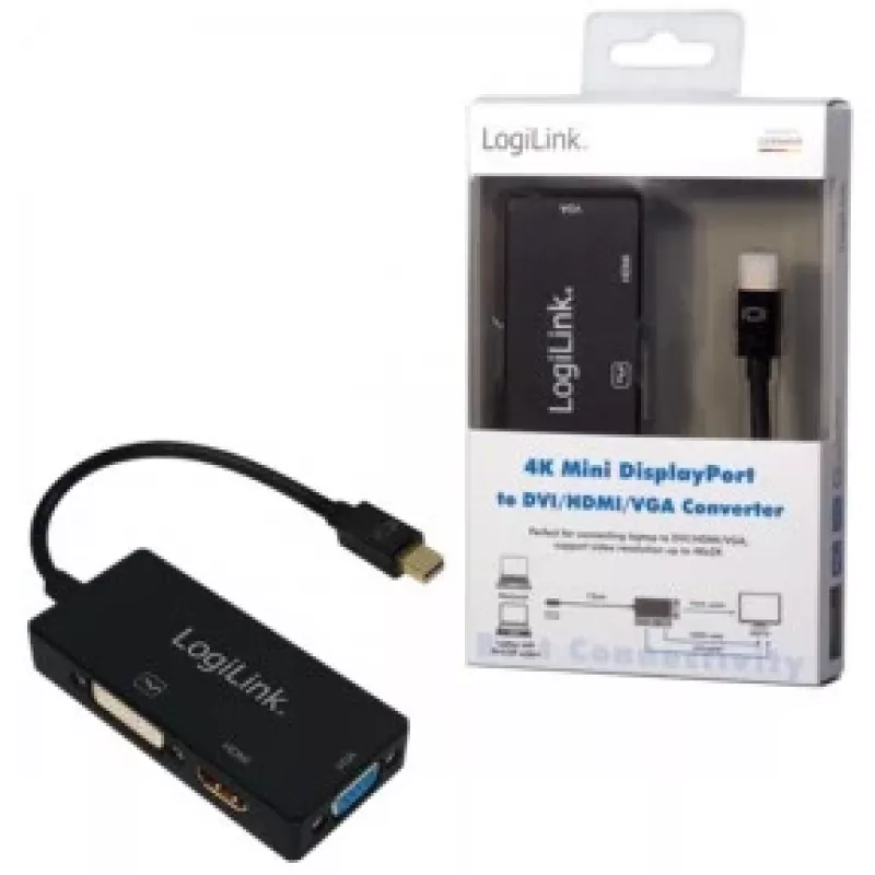 Kabeļa savienotāja adapteris Mini DisplayPort uz DisplayPort LogiLink CV0110