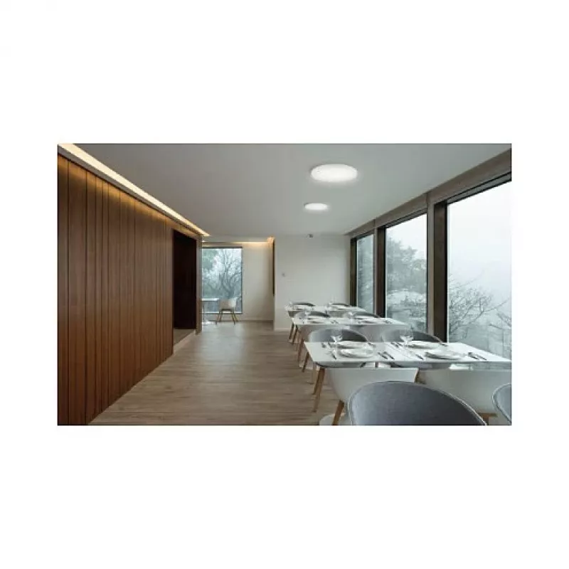 Synergy 21 LED apaļais gaismeklis Theia IP54 35 W ar sensoru, regulējams