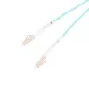 Patchcord LC/UPC-LC/UPC duplex 5 m — Extralink OM3 vairākmodu, 3 mm FTTH, akvamarīna krāsā