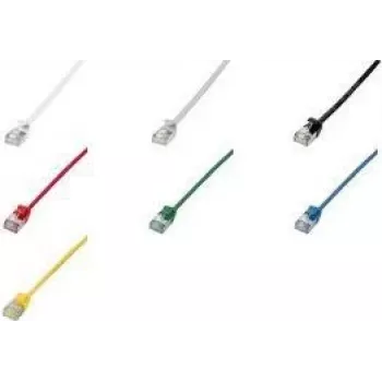 LogiLink Ultraflex SlimLine - komutācijas kabelis - RJ-45 (V) uz RJ-45 (V) - 2 m - 3.8 mm - ekranēts PIMF - CAT 6a - ekranēts, bez halogēna, formēts - zils, RAL 5015