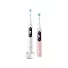 Braun Oral-B iO Series 6 Duo elektriskā zobu birste 2 iepakojumā balta/rozā