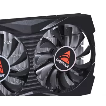 Diskrētā videokarte BIOSTAR GeForce GTX 1050 4 GB GDDR5, 1455 MHz pastiprinājums, 128-bit, PCIe 3.0, 2 ventilatori