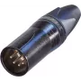 Neutrik XLR savienotāja spraudnis, taisns Polu skaits: 5 Melns NC5MXX-B 1 gab. (NC5MXX-B)