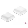 Putekļu vāciņš DeLOCK USB Type-C vīrišķais 10 gab. balts