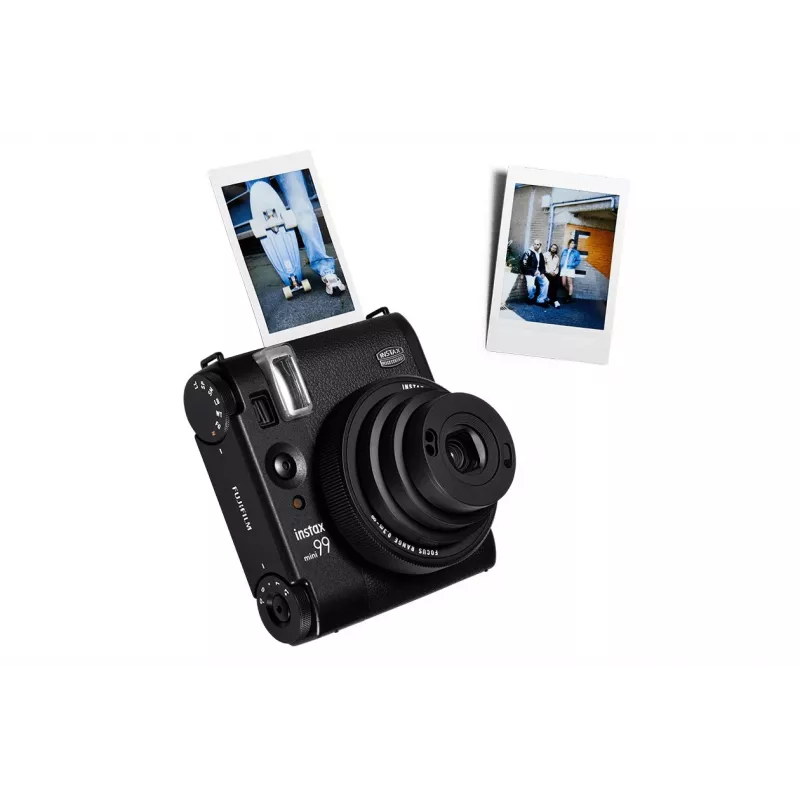 Momentfotoaparāts Fujifilm Instax Mini 99 Melns — attēli 62×46 mm, filma 86×54 mm, 60 mm fokusa attālums