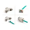 DeLOCK 88118 keystone modulis Plakans Melns RJ-45 10 gab.
