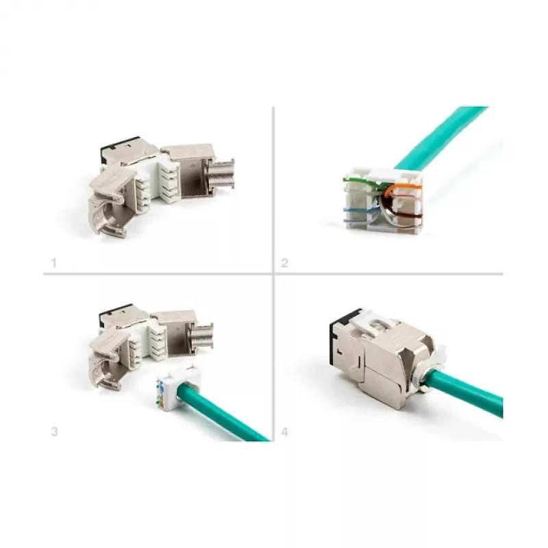 DeLOCK 88118 keystone modulis Plakans Melns RJ-45 10 gab.