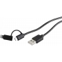 USB kabelis ShiverPeaks BS14-14025 USB 2.0 1 m