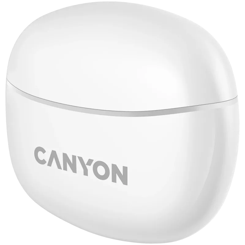 Canyon TWS-5 Bluetooth austiņas ar mikrofonu, BT V5.3 JL 6983D4, frekvenču diapazons: 20Hz-20kHz, akumulators: austiņas 40mAh*2 + uzlādes futrālis 500mAh, Type-C