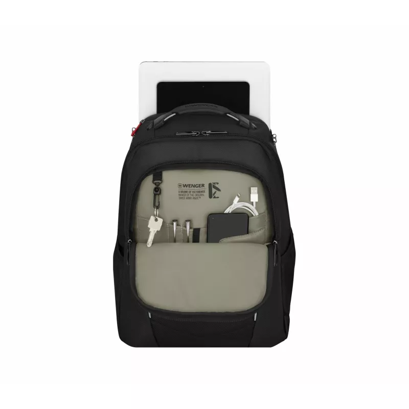 Ikdienas mugursoma Wenger SwissGear Altair melna poliesters PVC 79% pārstrādāts