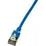 LogiLink plāns U/FTP tīkla kabelis 1 m Cat6a U/FTP (STP) zils (CQ9036S)