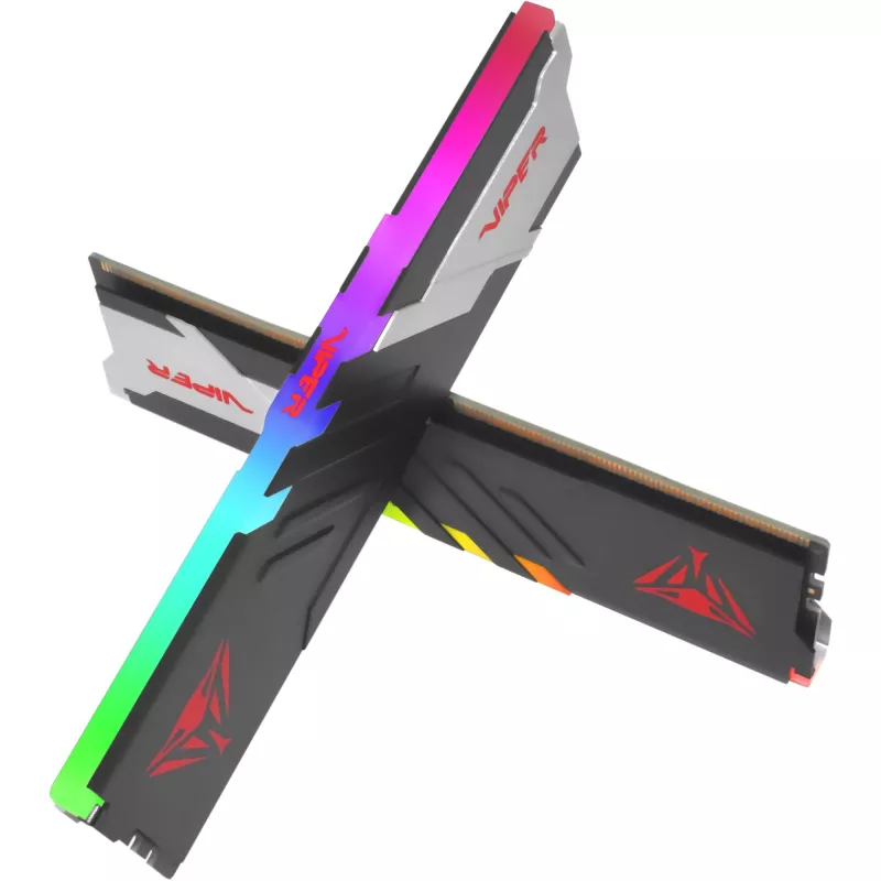 Patriot Viper Venom RGB PVVR532G720C34K DDR5-7200 32 GB (2x 16 GB) CL34 operatīvās atmiņas komplekts, Intel XMP 3.0, melns