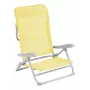 Kempinga krēsls Outwell 410145 — 2-kāju saliekamais krēsls, dzeltens, 120 kg ietilpība, 4,8 kg, 540×620 mm