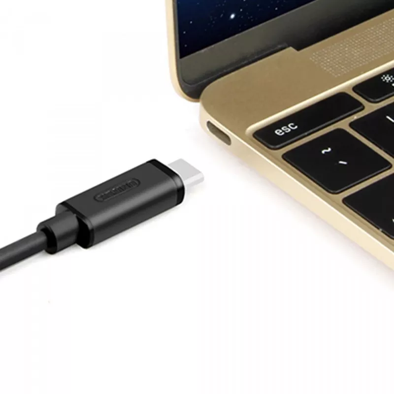 UNITEK Y-C474BK USB kabelis USB 3.2 Gen 1 (3.1 Gen 1) 1 m USB A USB C Melns