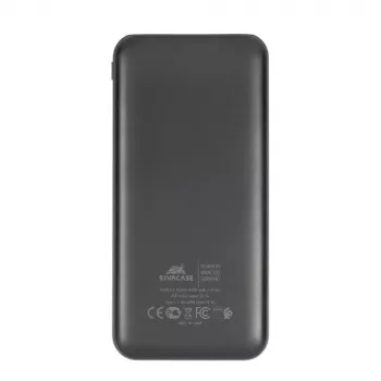 Ārējais akumulators USB 10000MAH/VA2031 melns Rivacase