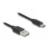 USB kabelis DeLOCK 90133 USB 2.0 0,8 m Melns