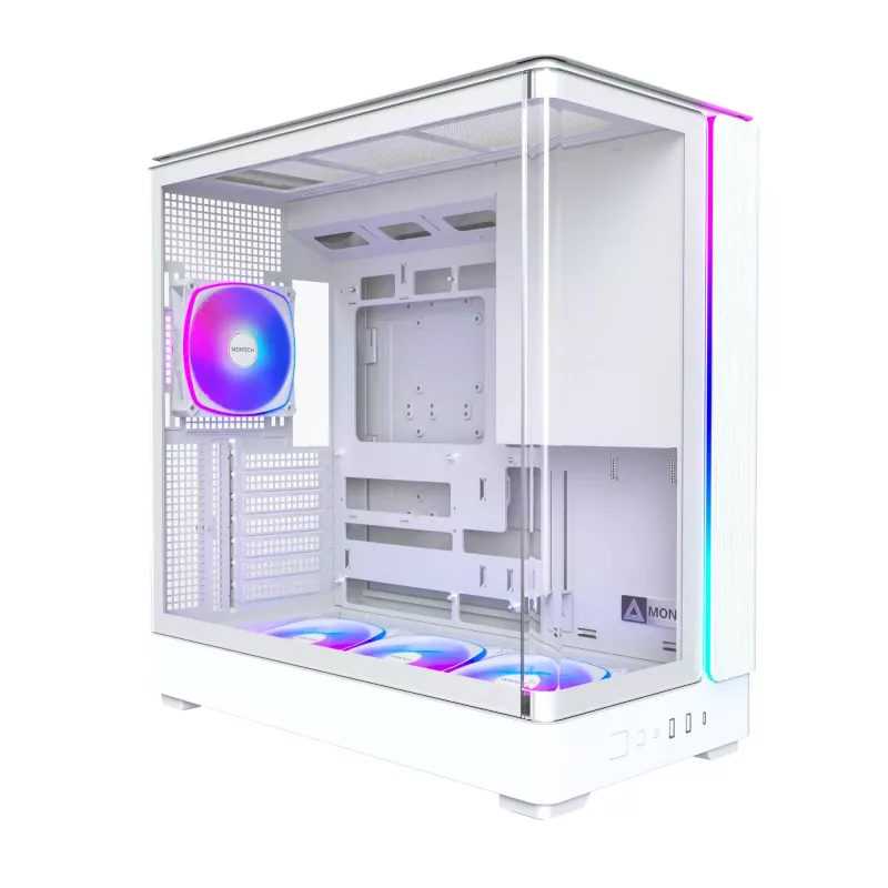 PC Case Montech KING 45 PRO (W) — Micro ATX / Mini-ITX balta midi tower