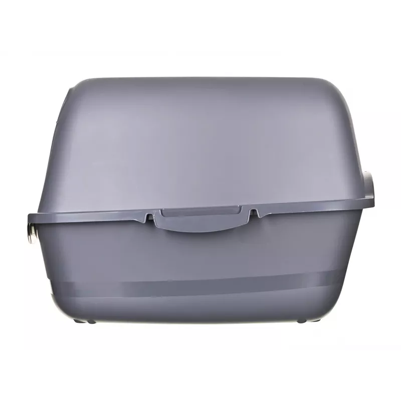 Kaķu tualete DIAMENTIQ BAYA antracīts, plastmasa, 55.5 x 40 x 38.7 cm, atgriežamās durvis