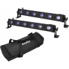 LED lineārais gaismeklis EUROLITE LED BAR-6 QCL RGB+UV komplekts 2 gab. — skatuves/arhitektūras apgaismojums, RGB + UV gaismas diodes