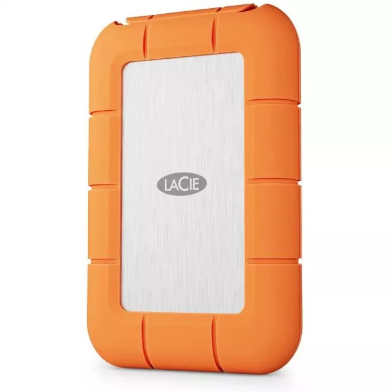 Ārējais SSD LaCie STND4000400 4 TB USB4 Gen 3x2 Thunderbolt USB Type-C, oranžs/nerūsējošais tērauds