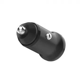 Auto lādētājs FIXED FIXCC20N-CU-BK — USB-C un USB-A porti, 20W izeja, kompakts automašīnas adapteris