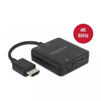 HDMI Audio Ekstraktors DeLOCK 4K 60 Hz kompakts