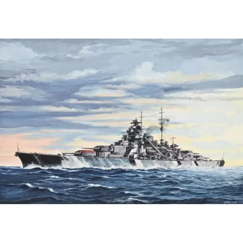Karakuģa modelis Revell Bismarck montāžas komplekts 1:700