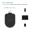 FIXED FIXDW-AWAP-BK USB-C uzlādes adapteris Apple Watch Powerstation Uni, kompakts rezerves
