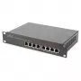 Slēdzis DIGITUS 10 collu Gigabit Ethernet 8 portu nevadāms - 8x Gigabit RJ45, uzstādāms statnē