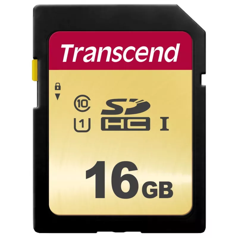 Flash Memory Transcend 16 GB SDHC UHS-I 500S