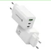 Strāvas lādētājs everActive SQ-655Q 65W, 1×USB-A + 2×USB-C ātra uzlāde