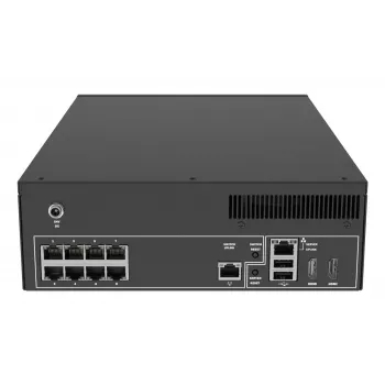 Tīkla video ierakstītājs AXIS S2208 Mk II, 8 kanāli, 4 TB HDD, SATA, 7680×4320 maks., IEEE 802.3at, melns
