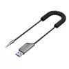 Savio TR-16 raidītāja AUX adapteris ar brīvroku funkciju, Bluetooth 5.3, Google Assistant/Siri