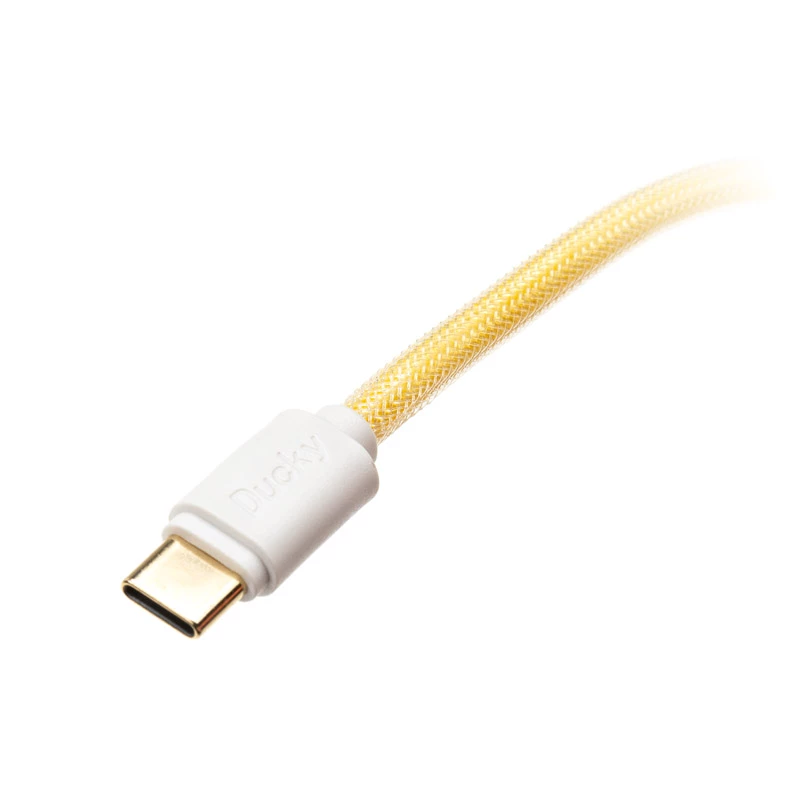 Ducky Premicord Afterglow spirālveida kabelis, USB Type-C uz Type-A - 1.8m