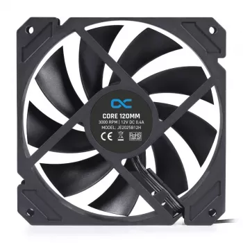 Ventilators Alphacool 12 cm 3000 RPM 7,83 mmH2O Dubultā lodīšu gultnis Melns 120x120x25 mm