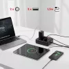 Strāvas sadalītājs MACLEAN MCE387 B — 2 kontaktligzdas, 3×USB A, 110–240 V, 1,5 m kabelis, maks. 2500 W