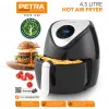 Karstā gaisa fritēze Petra PT4221VDEEU7 4,5L, galda virsmas elektriskā fritēze ar 4,5 litru ietilpību