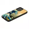 Aizsargtelefona maciņš iKins Apple iPhone 12 Pro Max ar Great Wave dizainu