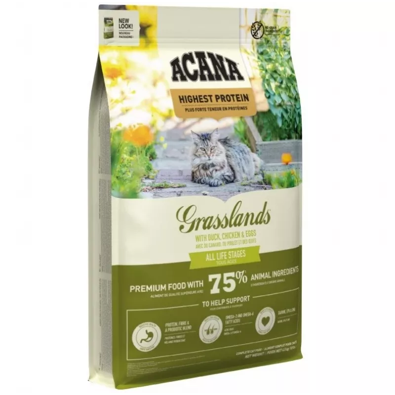 ACANA Grasslands Cat - sausā kaķu barība - 4,5 kg