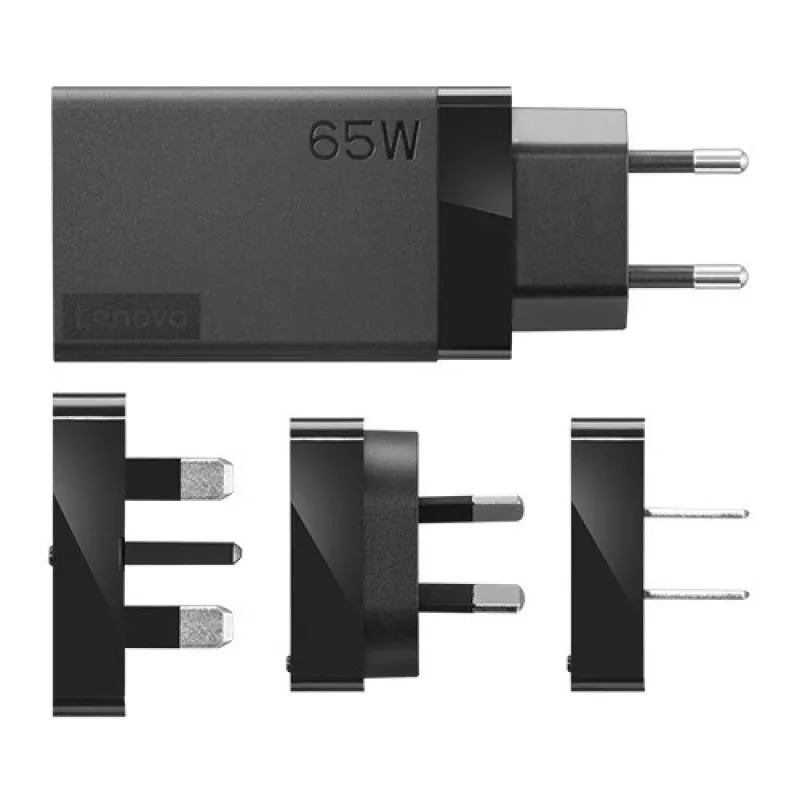 Lenovo 40AW0065WW mobilās ierīces lādētājs Universāls Melns AC Iekštelpām
