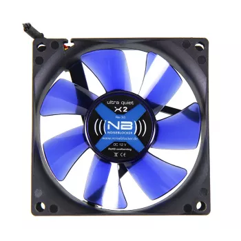 Ventilators Noiseblocker MelnsSilentFan X2 8 cm 1800 RPM 45 m³/h Melns