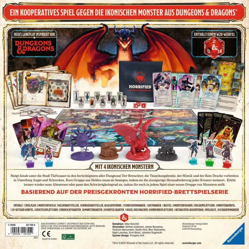 Horrified Dungeons & Dragons, galda spēle