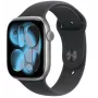 Apple Watch Series 11 GPS + Cellular 42mm Space Grey Aluminium Case ar Black Sport Siksniņu - M/L