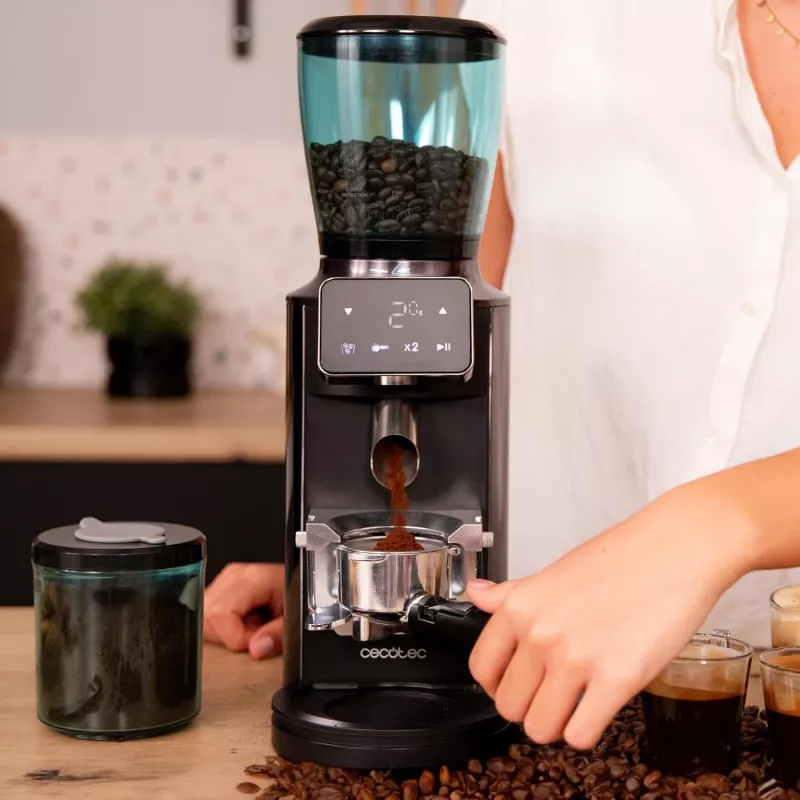 Cecotec Coffee Grinder | SteelMill Touch | 150 W | Coffee beans capacity 300 g | Number of cups 14 gab.