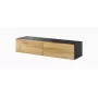 Cama TV stand VIGO 140 30/140/40 Melns/wotan oak