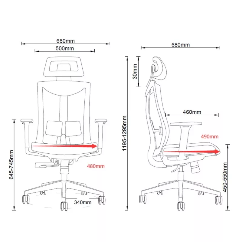Ergonomisks premium klases krēsls Ergo Officer ER-414
