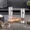 Caso sāls un piparu dzirnaviņas | SpiceDuo | Elektriskās | Korpusa materiāls Nerūsējošais tērauds | Litijs