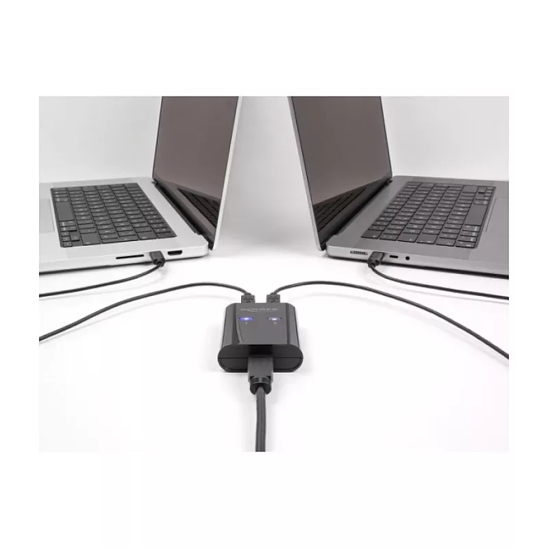 DeLOCK USB pārslēgs 2 datoriem uz 1 ierīci 5 Gbps melns
