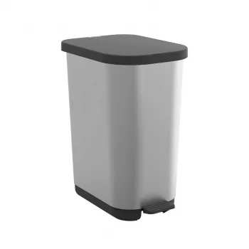 ROTHO Ribo Silver - pedāļa tvertne – 35l