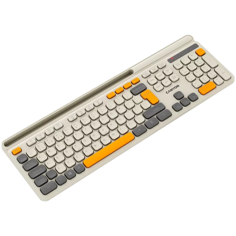 CANYON tastatūra HKB-W03 EN AAA Bezvadu Bēša